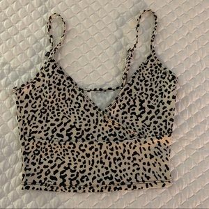 Leopard Print Cropped Cami (Brandy Melville dupe!)